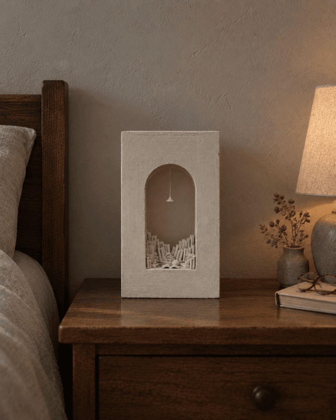 ひかりの部屋　本と小鳥　(large)  no.1